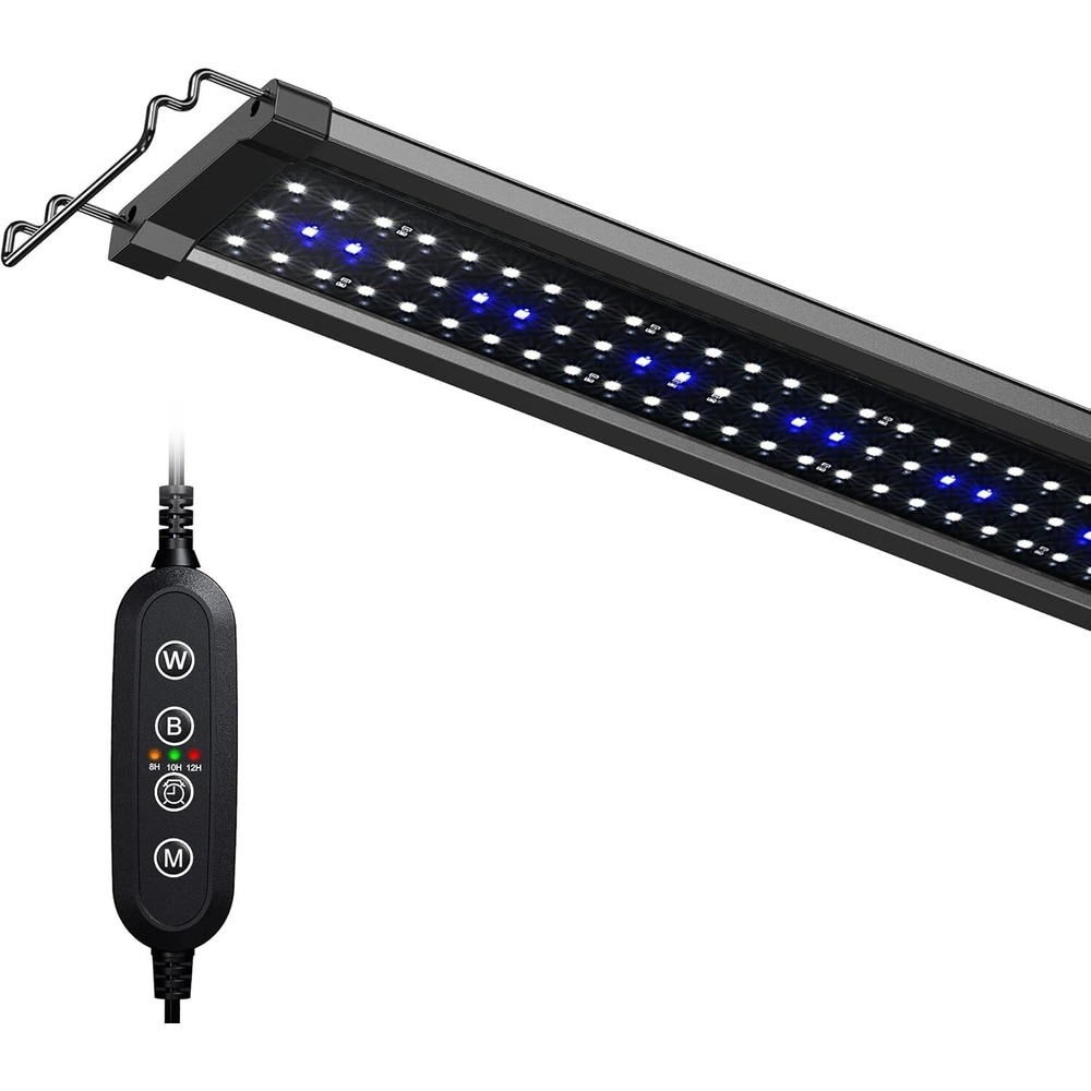 NICREW ClassicLED Gen 2 32W Aquarium Light 36-48 Inch Dimmable White‎ Blue LED